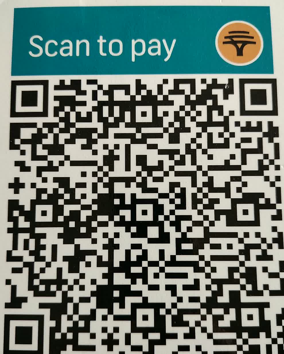 Scan to pay QR code